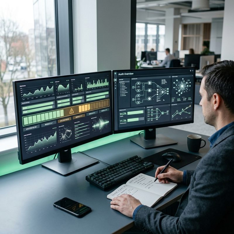 Enterprise AI architecture review desk